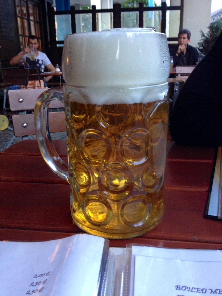 1L of beer. Because Germany.