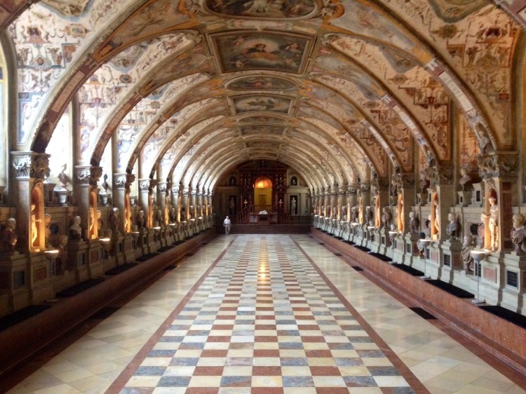The Antiquarium inside Munich's Residenz.