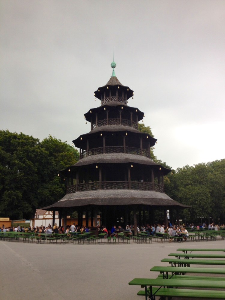 The Chinese Tower Beer Garden.
