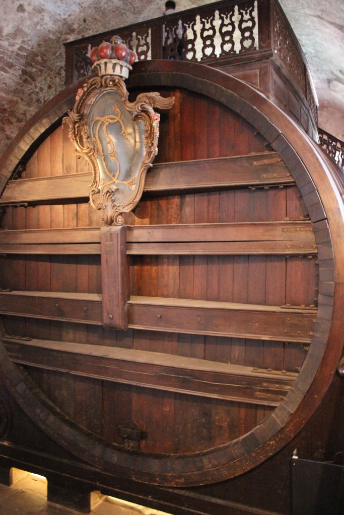 The 223,000L Great Barrel in the lower levels of the Heidelberg Castle.