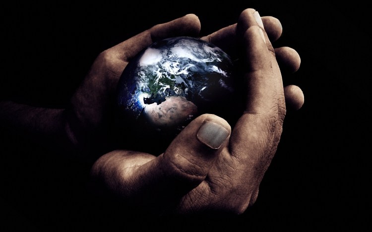 world in hands